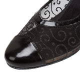 Modern Black Dance Shoes | Women's Latin Salsa Dance Shoes | Customized Heel | Danceshoesmart