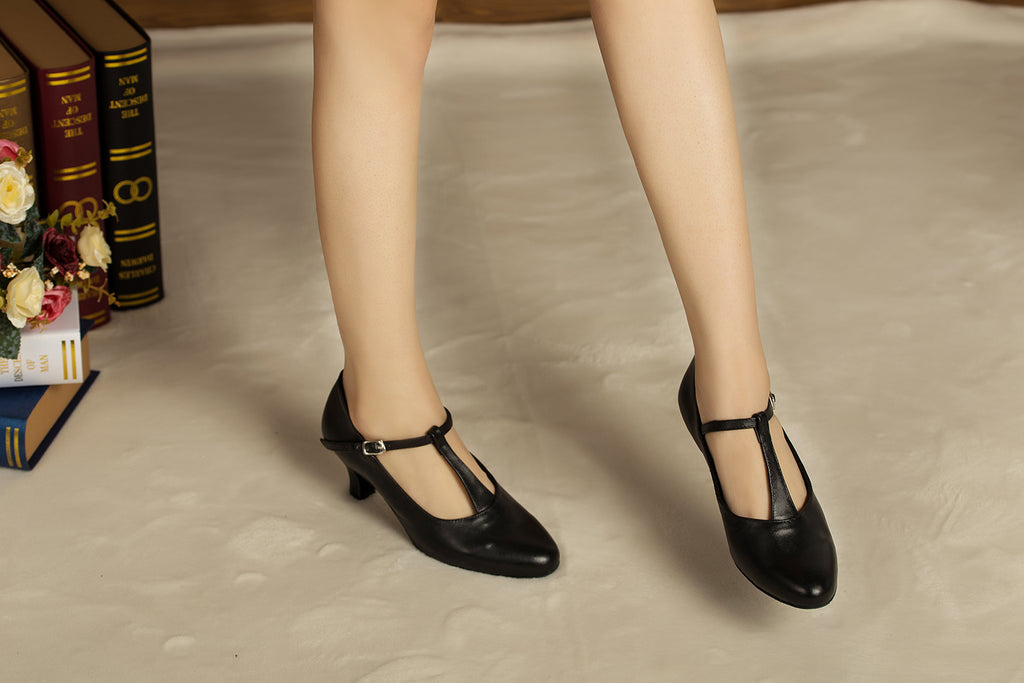 Women Ladies Ballroom Modern Shoes | Indoor Latin Dance Shoes | Black | Tango Salsa | Danceshoesmart