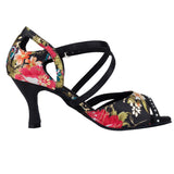 Rhinestone Latin Dance Shoes | Satin Ballroom Dancing Shoes | Women's Salsa Shoes | Danceshoesmart