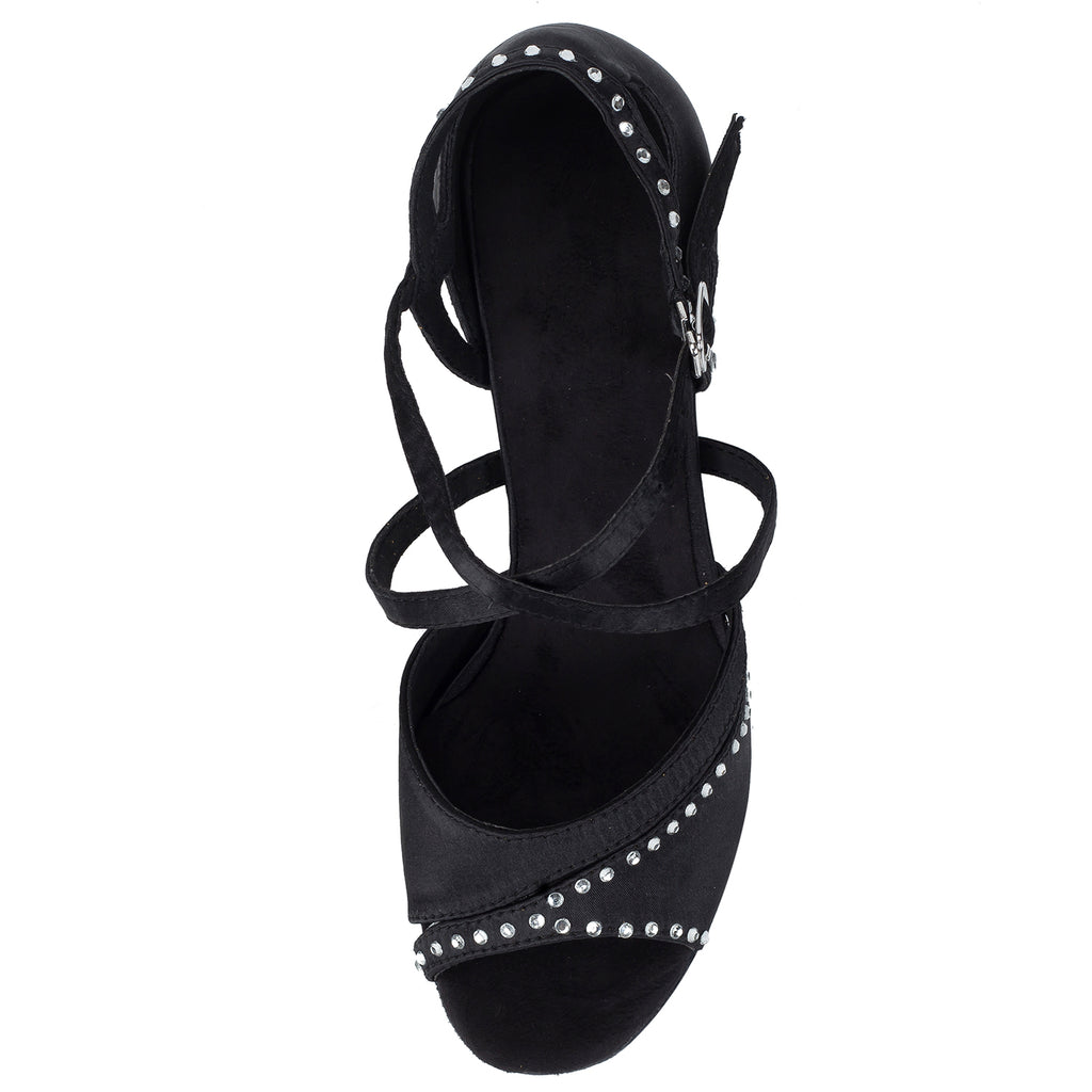 Ballroom Dancing Women Shoes | Shine Rhinestone | Latin Dance Shoes | Customized Heel | Danceshoesmart