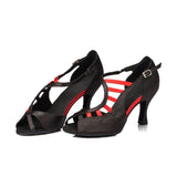 Women Professional Latin Dance Shoes | Satin Ballroom Dance Shoes | Tango Salsa Shoes | Danceshoesmart