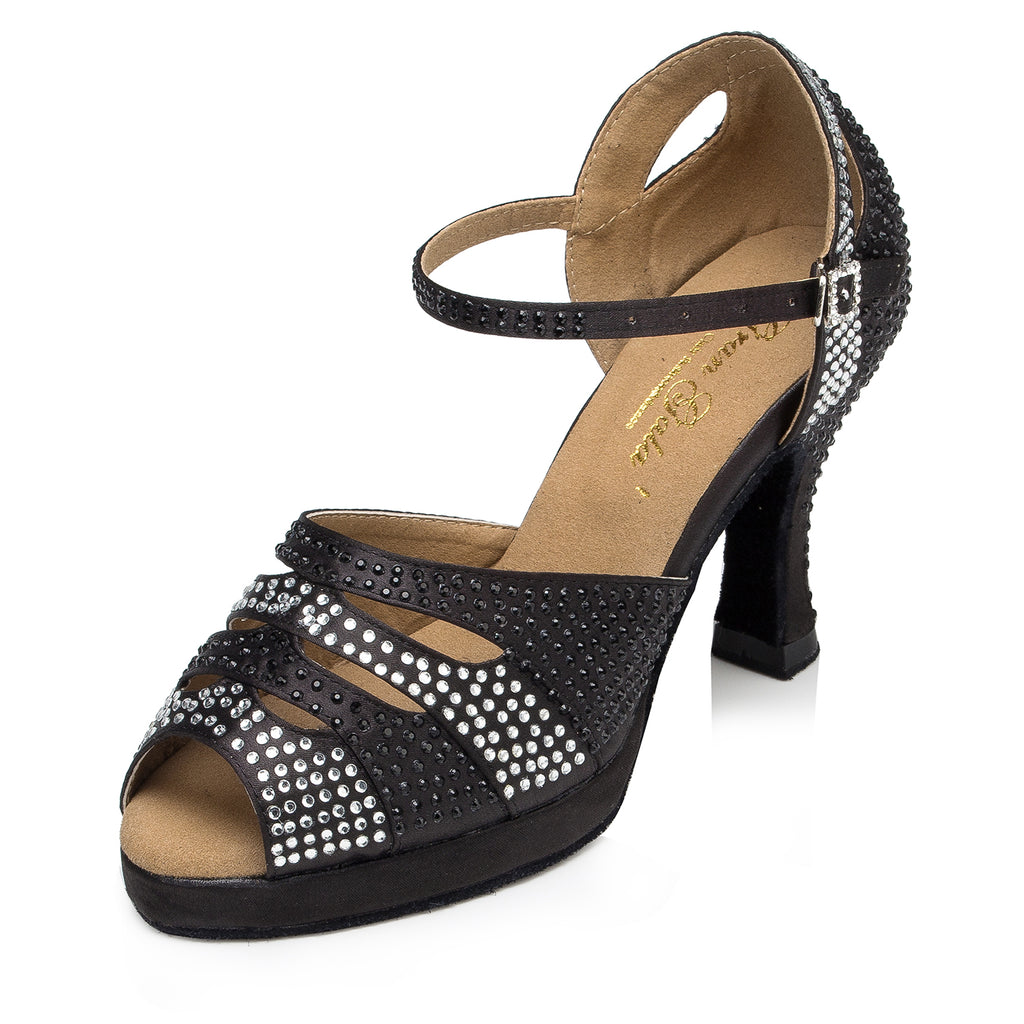 Zapatos de baile negros para mujer | de Latino con Plata – Dance Shoes Mart