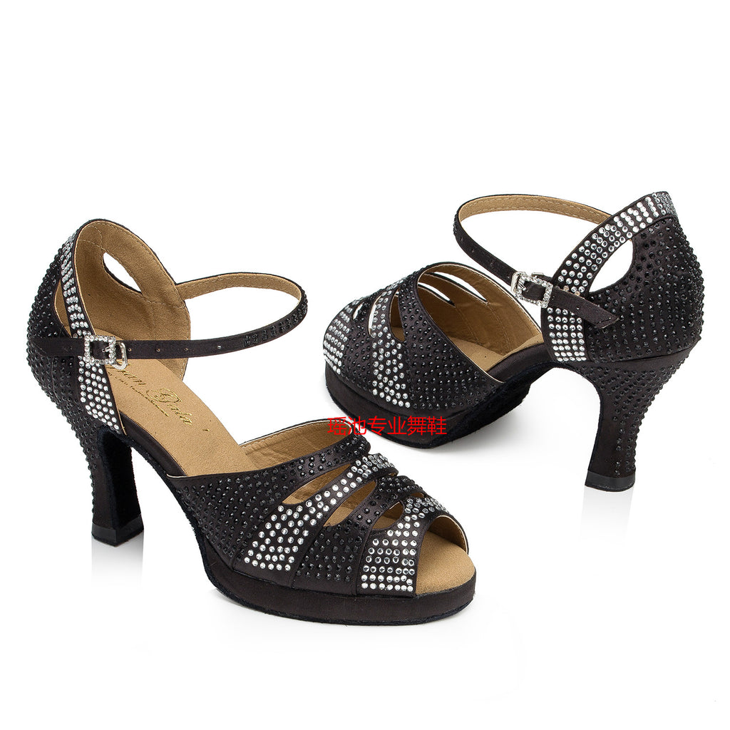 Zapatos de baile negros para mujer | de Latino con Plata – Dance Shoes Mart