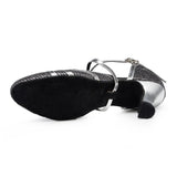 <transcy>Zapatos de danza moderna | Zapatos de baile de salón latino con hebilla | Zapatos Salsa Grey | Danceshoesmart</transcy>