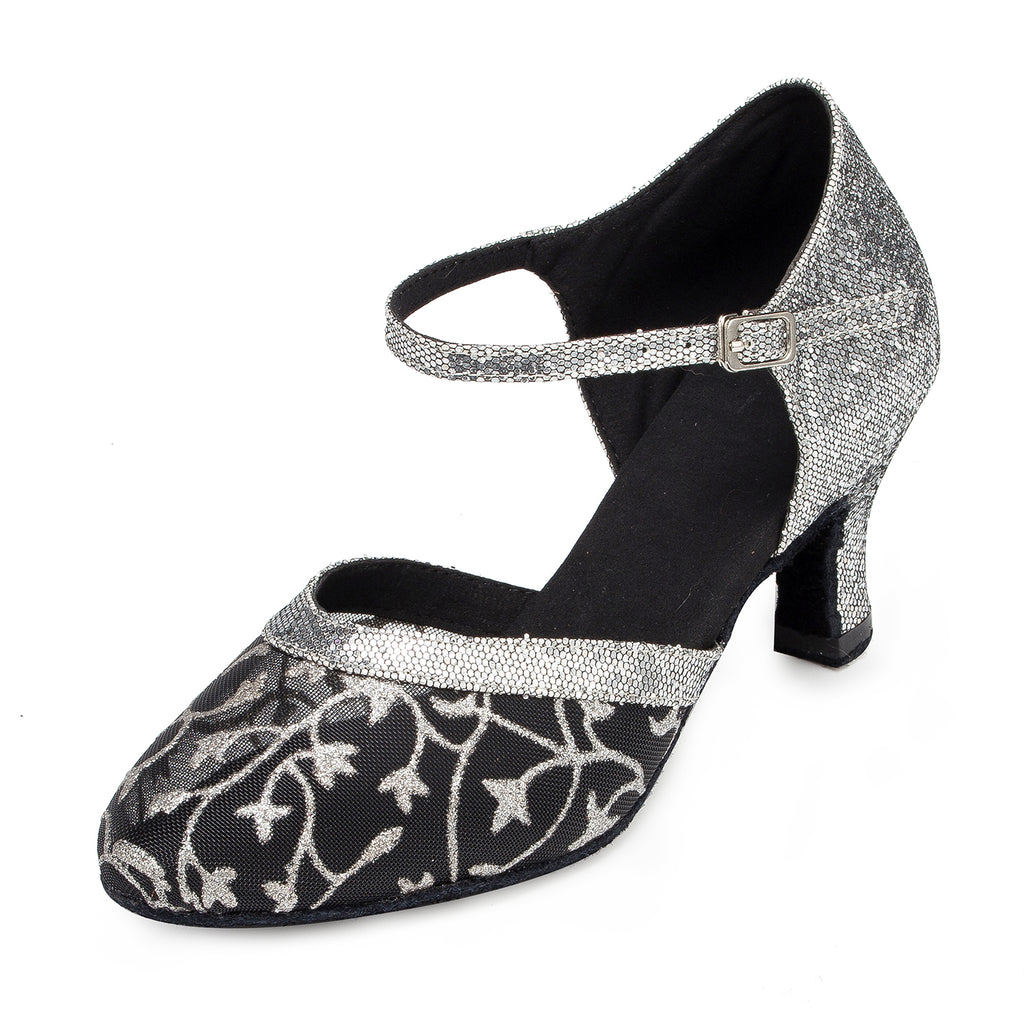 <transcy>Расшитая блестками женская обувь для современного танца | Обувь для латинских бальных танцев сальсы для женщин | Замшевая подошва | Danceshoesmart</transcy>