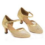 <transcy>Zapatos de danza moderna dorados | Zapatos de baile de salón latino para mujer | Zapatos de salsa | Danceshoesmart</transcy>