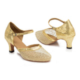 Gold Modern Dance Shoes | Women Latin Ballroom Dance Shoes | Salsa Shoes | Danceshoesmart