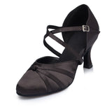 <transcy>Zapatos negros de baile latino | Zapatos de salón para mujer Salsa | Zapatos de baile Lady Tango | Danceshoesmart</transcy>