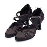 <transcy>Zapatos negros de baile latino | Zapatos de salón para mujer Salsa | Zapatos de baile Lady Tango | Danceshoesmart</transcy>