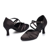 <transcy>Zapatos negros de baile latino | Zapatos de salón para mujer Salsa | Zapatos de baile Lady Tango | Danceshoesmart</transcy>