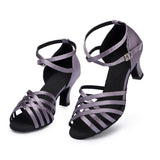 <transcy>Zapatos de baile latino | Zapatos morados Ballroom Tango | Zapatos de baile para damas y niñas | Danceshoesmart</transcy>