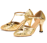<transcy>Блестящие туфли для латинских танцев | Женская обувь для современного бального танца | Золото | Серебро | Danceshoesmart</transcy>