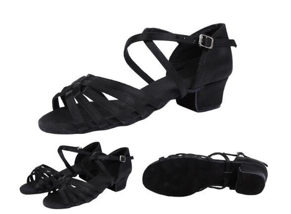 <transcy>Детская обувь для латинских танцев Обувь для бальных танцев для девочек Обувь для тренировок с мягкой подошвой</transcy>