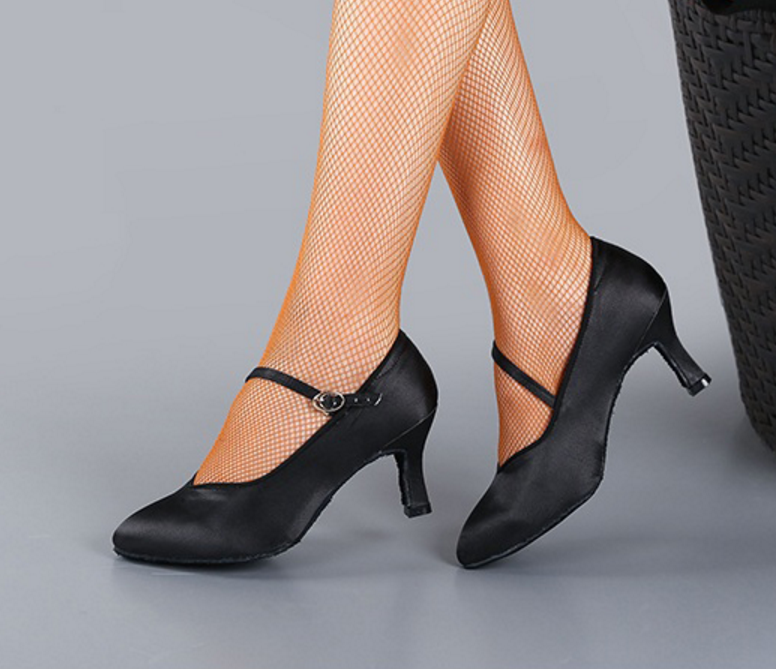 Modern Dance Shoes | Woman Latin Ballroom Shoes | Black Shoes | Soft Bottom | Danceshoesmart