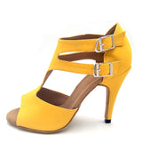 Yellow Women Dance Shoes | Soft Bottom Ballroom Latin Dance Shoes | Salsa Dance Shoes | Danceshoesmart