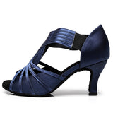 Women's Latin Dance Shoes | Ballroom Dancing Shoes Heel 75mm | Satin Soft Outsole | Danceshoesmart