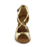 <transcy>Zapatos de baile latino para mujer | Zapatos de salón | Plata Oro | Danceshoesmart</transcy>