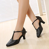 <transcy>Современные черные туфли для танцев | Женская обувь для латинских бальных танцев | Черный | Danceshoesmart</transcy>