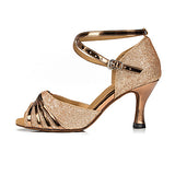 Women's Latin Shoes | Ballroom Shoes | Buckle Customizable Dance Shoes | Professional | Danceshoesmart