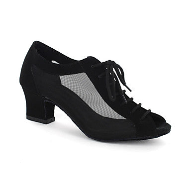 Latin Dance Shoes For Women | Ballroom Salsa Net Dancing Shoes | Indoor Professional | Danceshoesmart