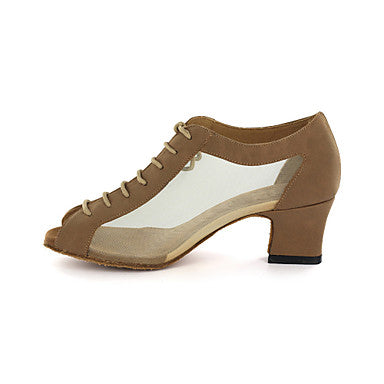 <transcy>Туфли для латинских танцев для женщин | Обувь для бальных танцев сальса-сетка | Внутренний профессиональный | Danceshoesmart</transcy>