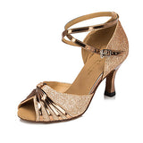 Women's Latin Shoes | Ballroom Shoes | Buckle Customizable Dance Shoes | Professional | Danceshoesmart