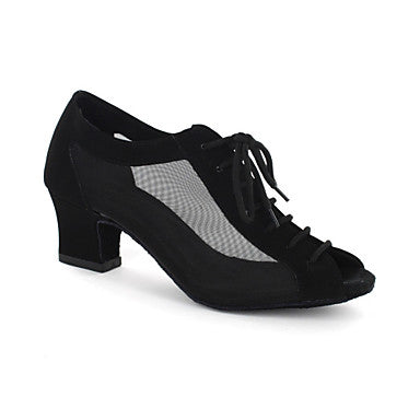 Latin Dance Shoes For Women | Ballroom Salsa Net Dancing Shoes | Indoor Professional | Danceshoesmart